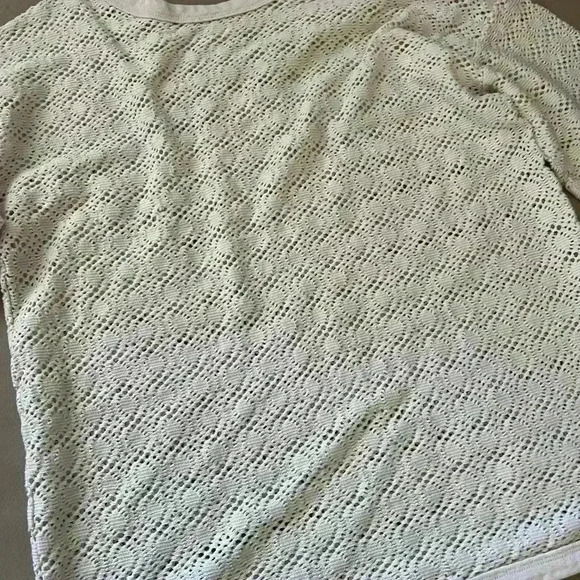 Oversized Cream loose knit Top Bohemian style Vintage Top - Picture 7 of 7